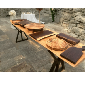 Live Edge Charcuterie Table with Serving Boards