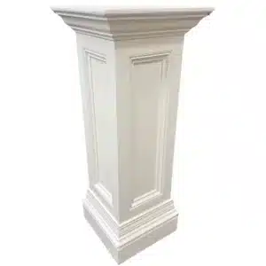 Ivory Floral Pedestal Set