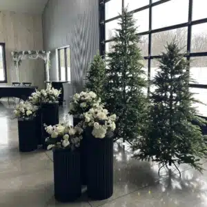 Midnight Floral Pedestal Set