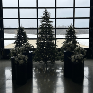 Midnight Floral Pedestal Set